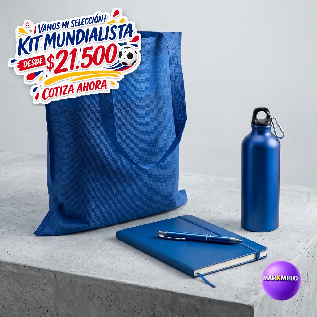 Kit Mundialista colores azul negro rojo - Markmelo